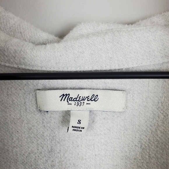 Madewell Light Gray Button Top Small - Picture 3 of 8